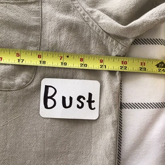 Madewell Club Monaco Bundle of 3 Neutral Striped Beige Tops Linen Cotton Large - Picture 4 of 16